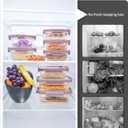 5-Pack Borosilicate Glass Containers with Tempered Lids, 35.2oz/4.4 Cup Airtight Meal Prep Set, Microwave/Freezer Safe (Pink)