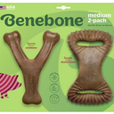 Benebone Medium 2-Pack w/Wishbone & Dental Chew Bacon Flavor Dog Chew Toys