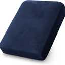 PrinceDeco Stretch Velvet Couch Cushion Cover,Soft Fitted Cushion Slipcover for Arm Chair Sofa Cushion Furniture Protector Seat Cushion Sofa Cover Width Up to 29.5", Navy