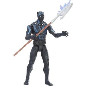 Marvel Black Panther 6-inch Vibranium Suit Black Panther, 6-inch-scale