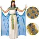 Womens Cleopatra Egyptian Costume, Size M