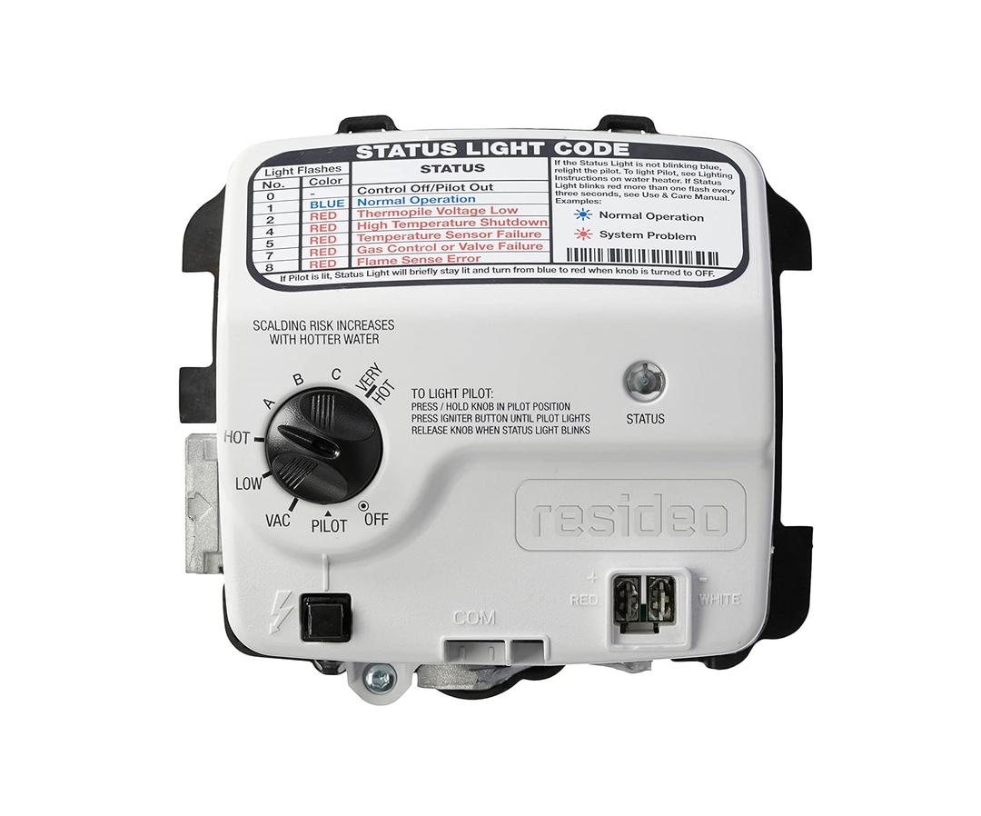 Reliance water heater gas control valve 100112336 trade number WT8840B 160 Degree F 1" Cavity made by Resideo