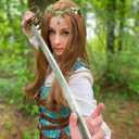 MOSTORY Woodland Elf Flowr Crown - Handmade Fairy Headpiece Forest Floral Headband Elven Circlet with Crystal for Women s Renaissance Party Cosplay Masquerade Photo Shoot