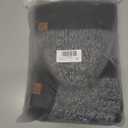 Winter Hats Scarf Set for Men Touchscreen Gloves Warm Knit Beanie Hat Scarves with Fleece Lined Cap (Gray)