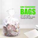 Small Clear Trash Bags FORID 2.6 Gallon Garbage Bags Wastebasket Bin Liners 220 Count Plastic Trash Bags for Bathroom Bedroom Office Garbage Can (220 count)