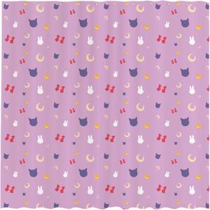 Funnytree Moon Scouts Shower Curtain, Crystal Girls Bathroom Decor, Waterproof Fabric Durable Easy Care Washable, 72"X72"(Hooks Not Included) SC00029-002
