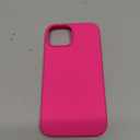 ORNARTO Compatible with iPhone 15 Case 6.1, Slim Liquid Silicone 3 Layers Full Covered Soft Gel Rubber Phone Case, Anti-Scratch Shockproof Protective Cover 6.1 Inch, Hot Pink