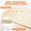 Honoson Blank Skateboard Decks Bulk for Painting 28 x 8 Inch 7-Layer Maple Double Tail Plain Skateboard Decks for Replacement and Art Painting Home Decoration