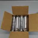 WDF 100 Pack Silver Plastic Spoons Disposable - 6.9 Inch Silver Spoons Heavy Duty Plastic Spoons, Modern Silver Disposable Spoons Perfect for Party Wedding Baby Shower Spring