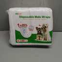 Dog Diapers Male Disposable Super Absorbent, 100 Count, Male Dog Wraps Leak Proof, Ultra Dry & Breathable, Small
