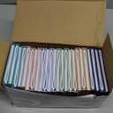 Ireer 24 Pcs 5 x 5 Inch Colorful Hardcover Blank Book Bulk Hardcover Sketchbooks to Write Stories Blank Books for Journaling Sketching Writing DIY Crafts Supplies 72 Pages(Morandi Color)