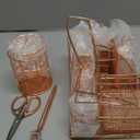 Office Desk Organizers, Rose Gold 13PCS Office Supplies and Accessories Desk organizer, Acrylic Stapler, Staple Remover, Clips, Scissor, Phone Holder, Pen, Pen Holder (Rose Gold)