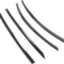 Rain Guards Compatible with Tesla Model Y Juniper 2025 2026 Standard Wheelbase Window Visors Wind Deflectors PC Glossy Black