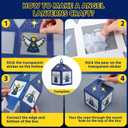 Yaomiao 16 Sets Angel Christmas Crafts Christmas Lanterns Angel Tissue Paper Easy Craft Kits Make Your Own Xmas Lanterns Kit Hanging Ornaments for Winter Xmas Tree Decoration