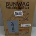 Baby Bathtub, Collapsible Newborn Bathtub for Infant to Toddler 0-24 Months with Soft Cushion and Thermometer,Portable Travel Newborn Tub with No-Slip Feet, Baby Shower Gifts,Grey