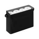 Cupic Cupid Toilet Paper Storage Baskets, Bathroom Toilet Paper Storage with Lid, Holds 12 Regular or 9 Mega Rolls, Slim Toilet Tissue Holder Basket with Clear PVC Lid and Handles, Black