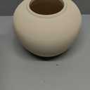 Ceramic Flower Vase Round Textured Vase,Farmhouse Vase Terracotta Rustic Vases for Home Decor for Living Room,Dining Table Decor,Shelf Decor,Centerpiece (6 inch)