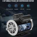 5HP Air Compressor Motor 230V 3450 RPM Single Phase 56HZ Frame ODP