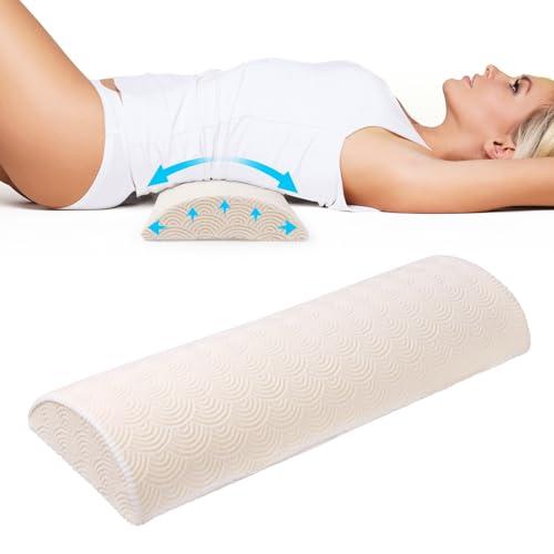 Cozyhealth - 3.15" H*23.6" L - Soft Lumbar Pillow for Sleeping, Memory Foam Back Lumbar Support Cushion for Lower Back Pain Relief Bed Waist Sleep Support Pillow for Side, Back Sleepers (Large)