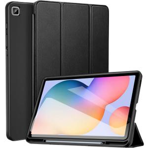 ZtotopCases for Galaxy Tab S6 Lite 10.4 inch Case 2024/2022/2020 with Pen Holder, Auto Wake/Sleep, Trifold Stand Folio Cover for Samsung Galaxy S6 Lite Tablet (SM-P625/P620/P619/P615/P613/P610), Black