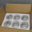 6 Pack 17oz Food Storage Jars with Airtight Lids, Preserving Seal Wire Clip Fastening Glass Containers, Canisters for Kitchen Organization, Flour, Cereal, Pasta, Sugar, Beans, Pickling Jars (17 Oz*6)