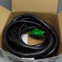 RVGUARD 50 Amp 25 Foot RV/EV Extension Cord, NEMA 14-50P/R Heavy Duty Extension Cord with LED Power Indicator and Cord Organizer, Green, ETL Listed