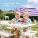 2 x Daximo 3 Pack Silicone Snack Containers with Lids for Kids  Reusable Double Compartment Leak-Proof Silicone Snack Container  Dishwasher Safe Snackle Box for a Healthier Snack Time