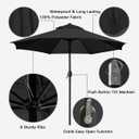 Sunnyglade 9' Patio Umbrella Outdoor Table Umbrella with 8 Sturdy Ribs