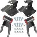 GDYDI 4'' Rear Drop Shackles and Hangers Kit for 1996-2006 Chevy Silverado 1500 GMC Sierra 2WD Truck Short Bed Only Lowering Leveling Set