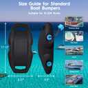 AWEMUFA Boat Fenders Easy to Install Bumper for Docking Ideal Fender for Pontoon, Bass, Jet Ski and Fishing Boats