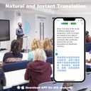 Translation Earbuds, 3-in-1 AI Language Translator Earbuds with Premium Sound, Long Battery Life, Translating Earbud with Charging Case for Business, Learning, and Travel, Modern Black