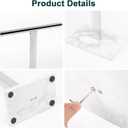 Hand Towel Holder, T-Shape Hand Towel Stand for Bathroom, Hand Towel Rack Bar Standing for Vanity Kitchen Countertop, 304 Stainless Steel, Marble Base (Chrome)
