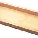 lacitycover Natural Wood Tray, Slip-Resistant Wooden Bathroom Tray & Kitchen Decor Wood Holder Organizer