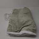 Cozy Heated Blanket Waffle Throw Size - Fast Warming Electric Throw Blanket with 6 Heat Settings & 4 Hours Auto-Off, Ideal Gift for Her, 50"x60", Sage Green