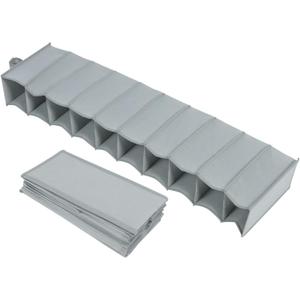 PRETYZOOM Non-woven Closet Storage Container Ten-layer Hanging Bag Dormitory Storage