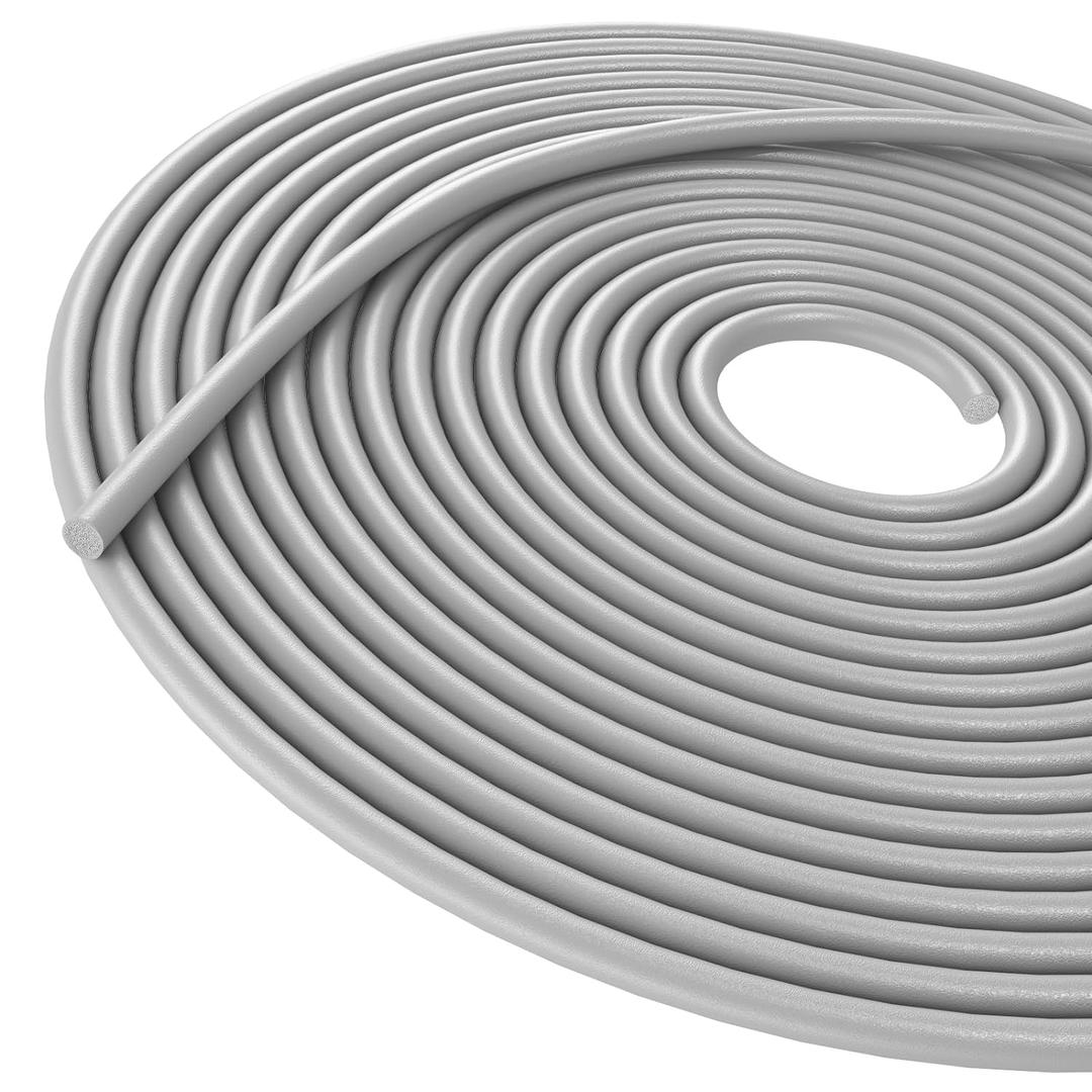 DGSL Backer Rod 1/4 Inch, Caulk Saver for Gaps and Joint Concrete Filling, EPDM Rubber Backer Rod Joint Filler for Driveway and Wall Cracks (16.4 Ft Length) (Grey)