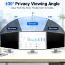 Computer Privacy Screen Filter 24" Hanging Privacy Screen Protector Compatible Widescreen Computer Monitor with Aspect Ratio 16:9,Anti-Glare Privacy Screen Protector for 23.6" 23.8" Monitor