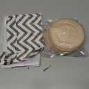 Organic Nursing Pads - 14 Washable Breast Pads for Breastfeeding, Wash Bag, Reusable Nipple Covers for Breastfeeding Essentials, Soft & Absorbent (Neutrals, L 4.8")