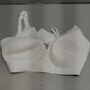 Seamless Wireless Bra for Women with Support - No Underwire Full Coverage Push Up Bras (Large, White)