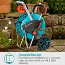 Gardena (18515) CleverRoll (1/2" Medium) Frost-Proof Hose Cart, Includes 66' 1/2" Hose, for Convenient Hose Storage and Watering, Hose Included