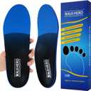 Inserts Relieve Plantar Fasciitis - Flat Feet Insoles Arch Supports, Orthotic Insoles for Foot Pain Arch Pain Reduce Muscle Fatigue Absorb Shock (Mens 4-4 1/2 | Womens 6-6 1/2) (Blue)