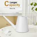 Watering Can - for Indoor and Outdoor House Plant Garden - with Long Spout - 1/2 Gallon - White