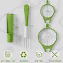 2 Pack Pickle Fork Pickle Grabber Tool-Pickle Picker for the jar Green, 6.7x2.9x1.2 inch, ZL113