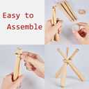 Maitys Baseball Stand Holder for Display Wooden Baseball Holder Stand Mini Sports Balls Bats Display Centerpieces Table Decorations Accessories for Friends Sports Lover Gifts