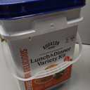 Lunch & Dinner Variety Kit Emergency Food Supply, 113 Servings, 25 Year Shelf Life - Dehydrated Meals, Survival Food Camping Essentials, 4 Gallon Bucket, 208 Ounce (EXP 10/22/50)