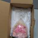 Mothers Day Mom Gifts for Women Preserved Flowers in Glass Angel Forever Flowers for Delivery Prime Eternal Roses Gifts for Grandma, Peach Pink