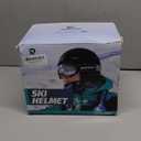 Ski Helmet and Goggles Set, Snowboard Helmet Goggles for Men Women & Youth, Shockproof Snow Helmet Anti Fog OTG Snow Goggles for Skiing Snowboarding (Medium, Black)