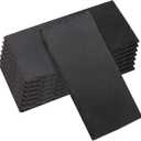 8 Pack 10 x 5 Inch Slate Cheese Board and Charcuterie Plates - Individual Stone Plates for Cheese, Meat, Appetizers