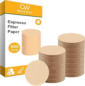600pcs Espresso Filter Paper for Ninja Luxe Cafe Accessories Breville Espresso Machine Accessories, Portafilter Filter Disposable Puck Screen for Breville Coffee Maker, 54mm