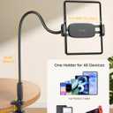 Lamicall Gooseneck Tablet Holder for Bed - [Unique Tapered Flexible Arm][Fully Adjustable] iPad Kindle Holder Stand for Reading in Bed, Tablet Mount for 4.7-13" iPad, Kindle, iPhone, Mothers Day